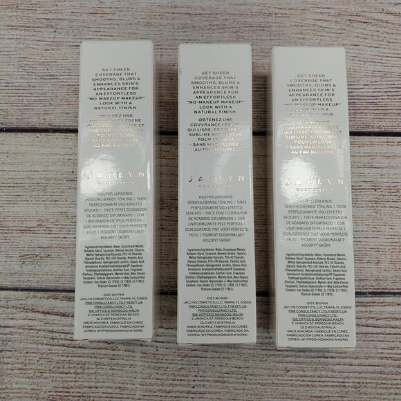 (3-Pack) Jaclyn Cosmetics Skin Perfecting Blurring Tint Shade RICH - 1oz Ea - Picture 2 of 4